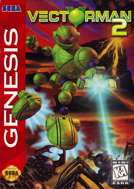 Vectorman 2 box art for Sega Genesis